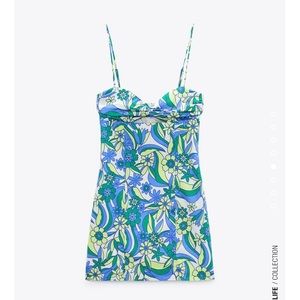 Zara Printed Short Dress - NWT